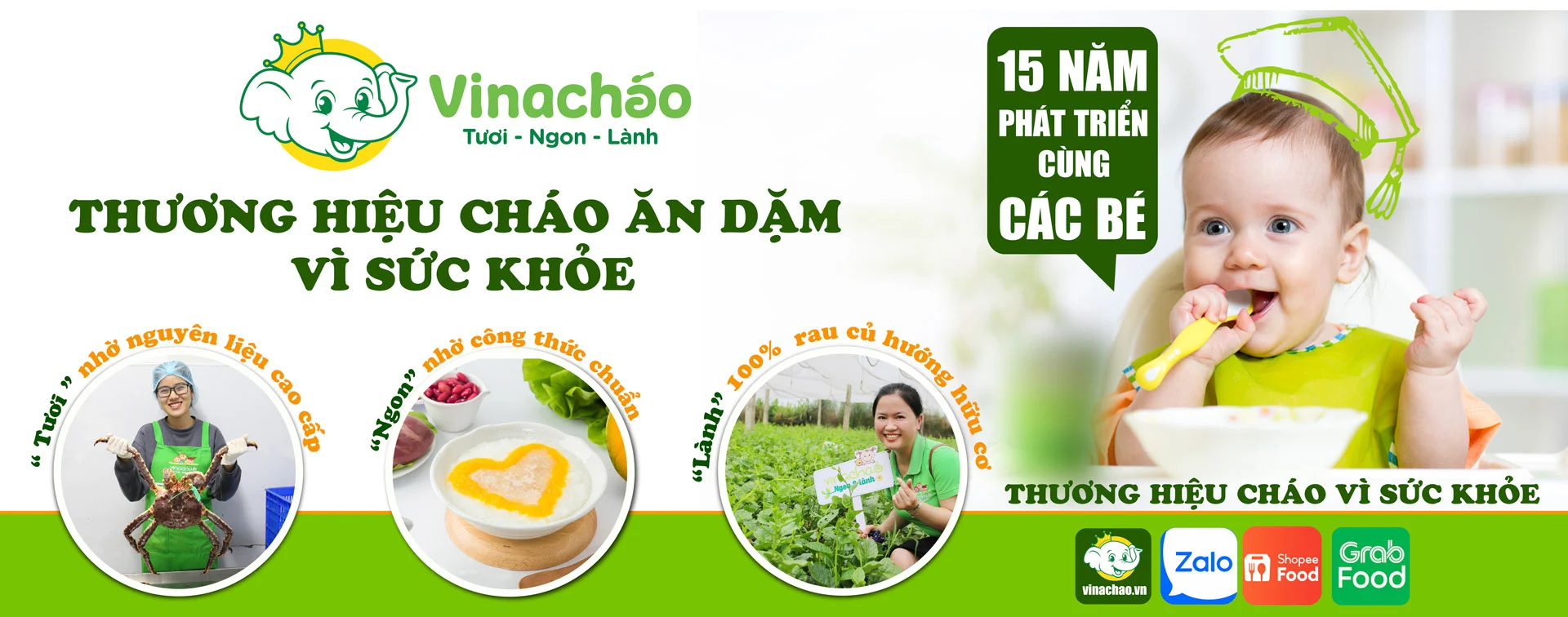 Thương hiệu cháo dinh dưỡng vinachao