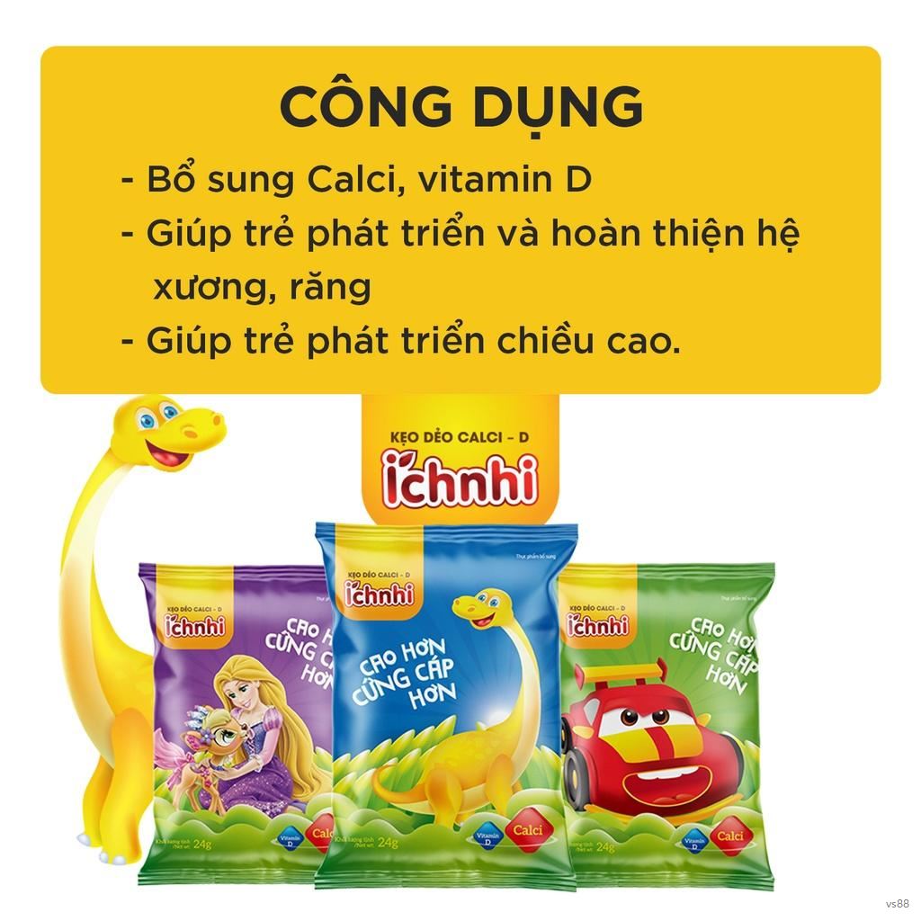 Mua Kẹo dẻo Calci-D Ích Nhi cho bé (dây 10 gói) bổ sung canxi, phát triển  chiều cao và hoàn thiện hệ xương, răng | Tiki